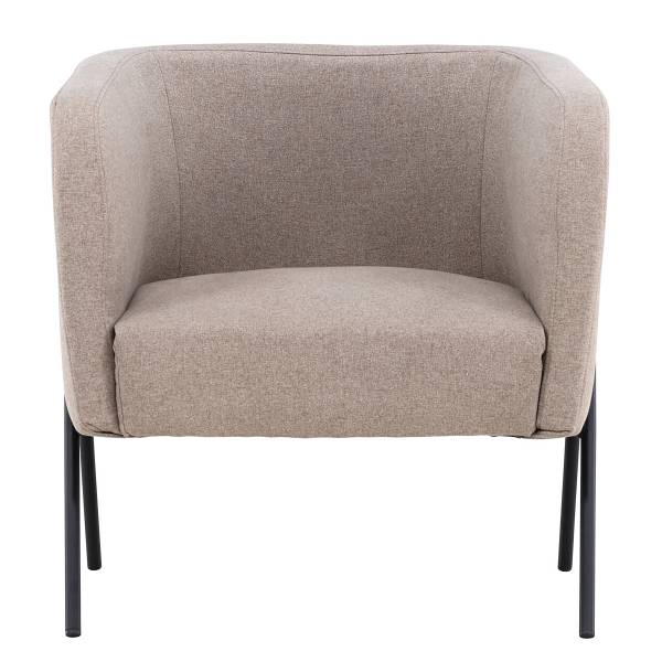 Poltrona Rika Beige - Tessuto - Acciaio - 65 x 70 x 66 cm