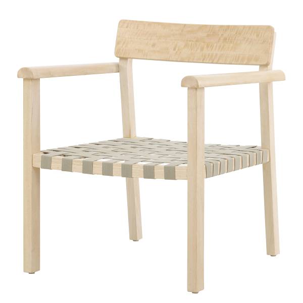Loungefauteuil Krois beige - geweven stof - 65 x 77 x 67 cm