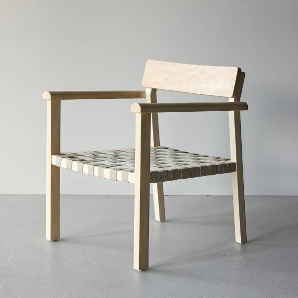 Loungefauteuil Krois beige - geweven stof - 65 x 77 x 67 cm