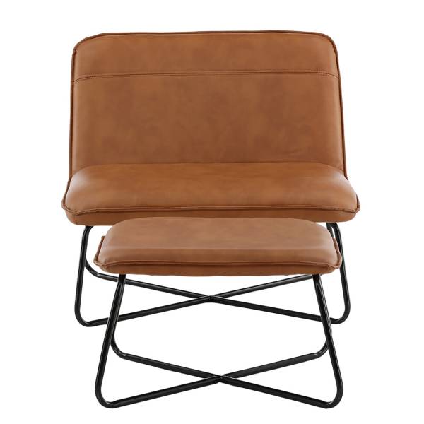 Loungefauteuil X-Lounge bruin - kunstleer