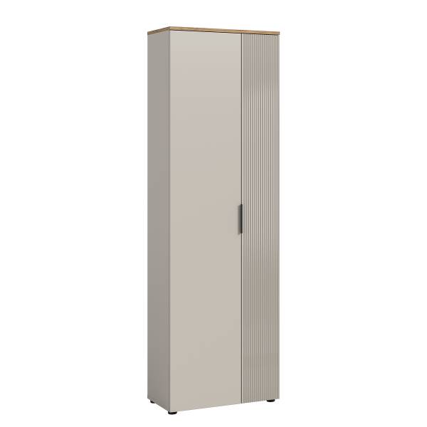 Garderobenschrank Slide Kaschmir / Eiche Evoke Dekor