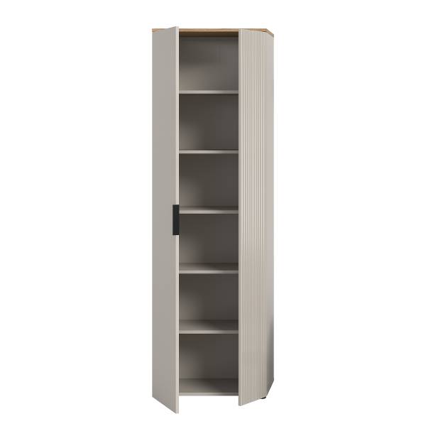 Garderobenschrank Slide Kaschmir / Eiche Evoke Dekor
