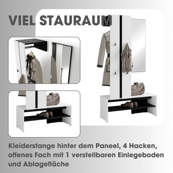 Compacte halmeubelset Mukuta wit