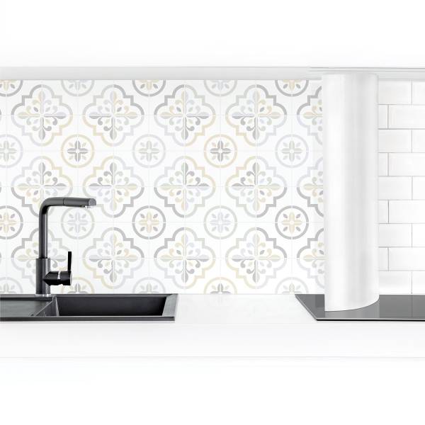 Pannello paraschizzi Geometria Premium Polipropilene - Crema - 300 x 60 cm