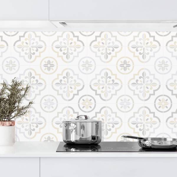 Pannello paraschizzi Geometria Premium Polipropilene - Crema - 300 x 60 cm