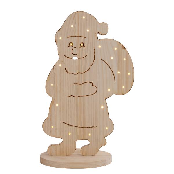 LED-Dekoobjekt Santa 32 x 49 cm