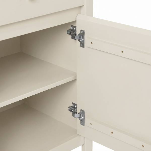 Buffet en bois massif ANDRAY Beige - Largeur : 160 cm