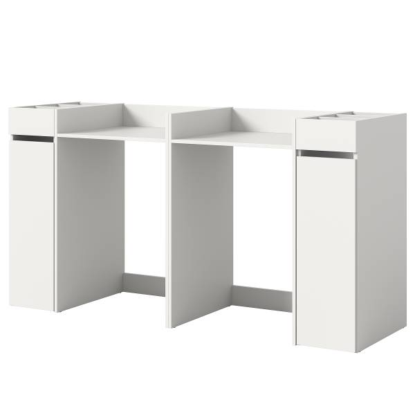 Wasmachinekast Free 2 open kasten wit - Breedte: 190 cm