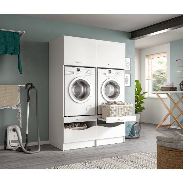 Waschmaschinenumbauset Free Kombi J Weiß