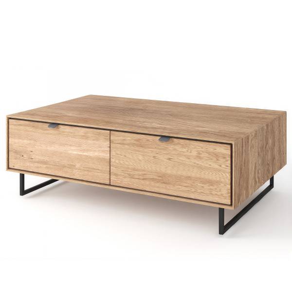 Tavolino da salotto Woodham Rovere parzialmente massello