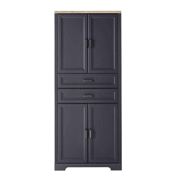 Armoire à dossiers Jasmund Gris - Chêne - 86 x 204 x 38 cm