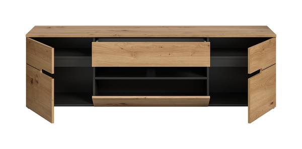 TV-Lowboard Canu Eiche Artisan Dekor / Anthrazit