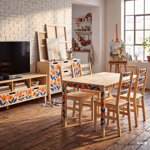 Houten tafel HAIYO grenenhout