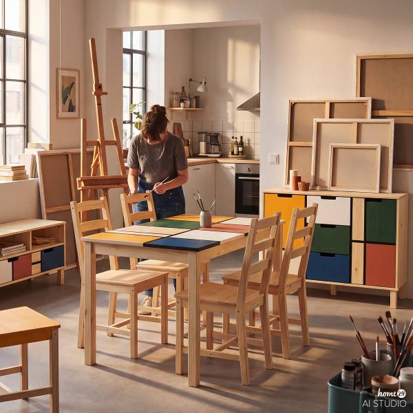 Houten tafel HAIYO grenenhout