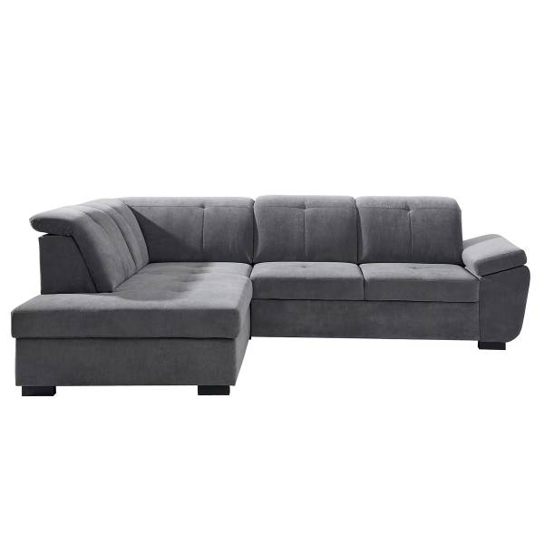 Ecksofa Fertica mit Schlaffunktion Ottomane davorstehend links