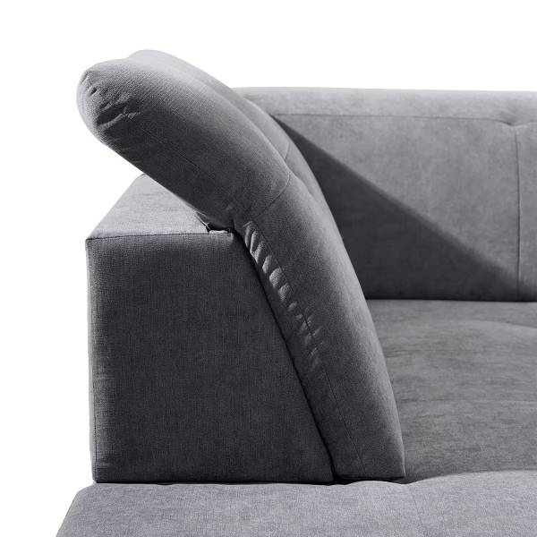 Ecksofa Fertica mit Schlaffunktion Ottomane davorstehend links