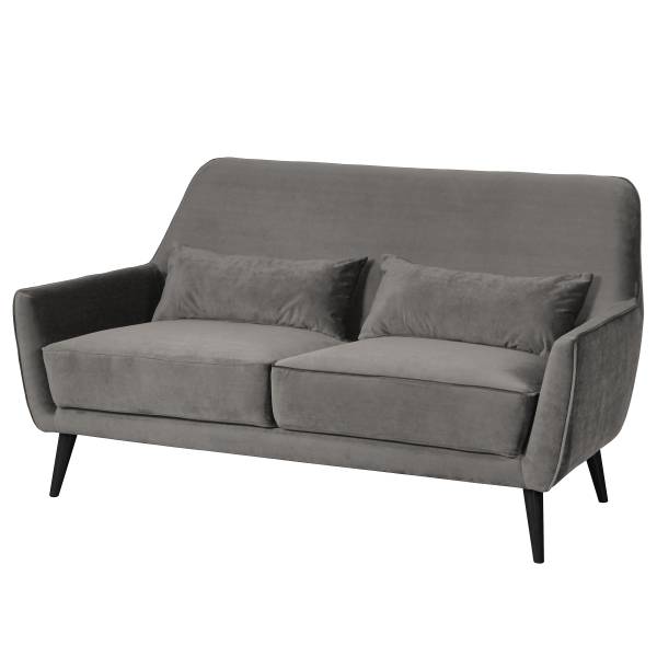 Canapé 3 places Jovova Velours Ravi: Taupe