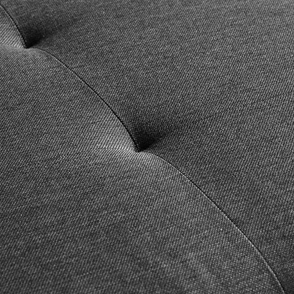 Ecksofa Lepelle mit Schlaffunktion Grau - Webstoff - 302 x 87 x 187 cm