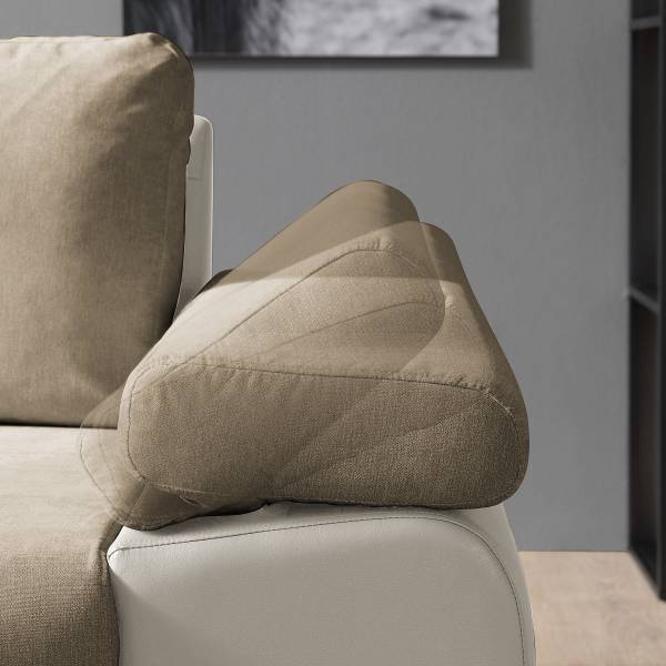Divano letto angolare Jugor Talpa / Bianco - Longchair preimpostata a sinistra