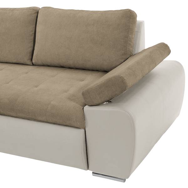 Divano letto angolare Jugor Talpa / Bianco - Longchair preimpostata a sinistra