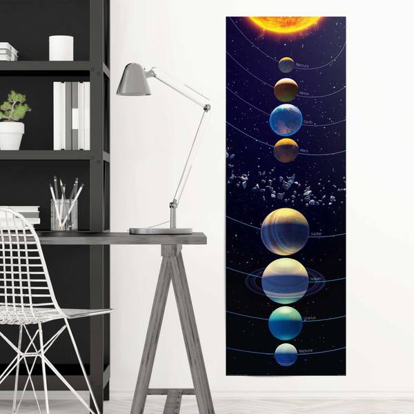 Poster Pianeti dell’universo Carta - Nero