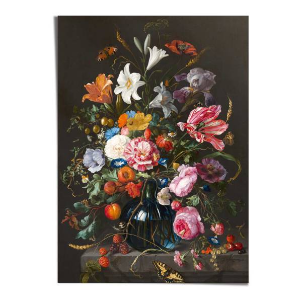 Poster Giant De Heem Fleurs Papier - Multicolore