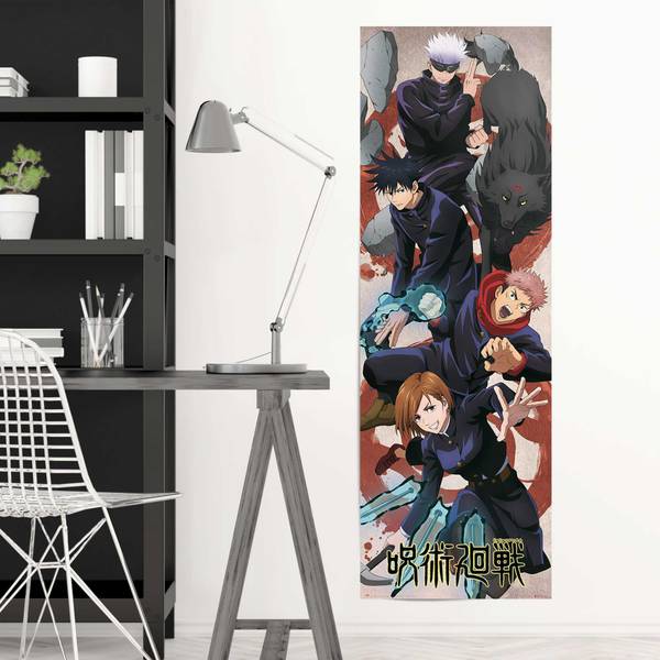 Poster Jujuutsu Kaisen Carta - Multicolore