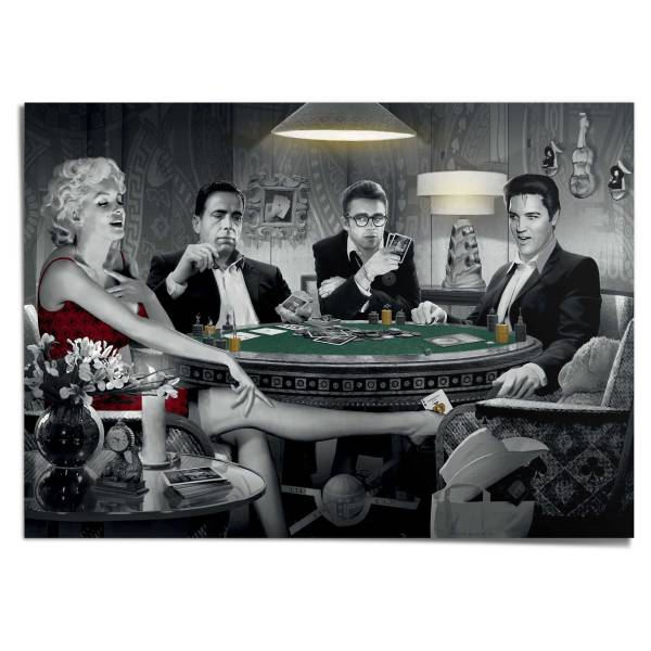 Poster Giant XXL four of a kind Papier - Noir
