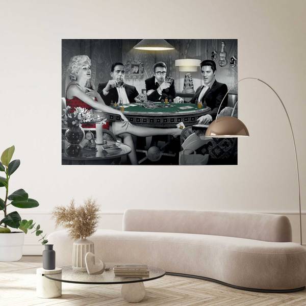 Poster Giant XXL four of a kind Papier - Noir