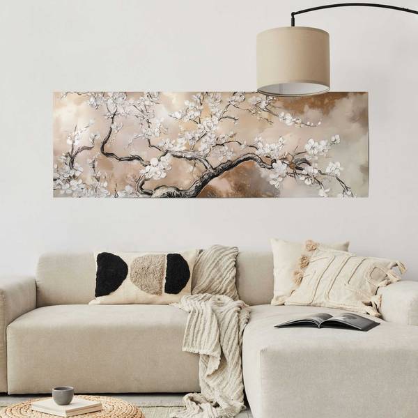 Poster Fiori selvatici Carta - Beige