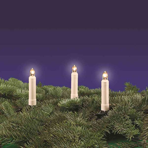 Außenlichterkette Sveat 30-teilig PVC - Weiß