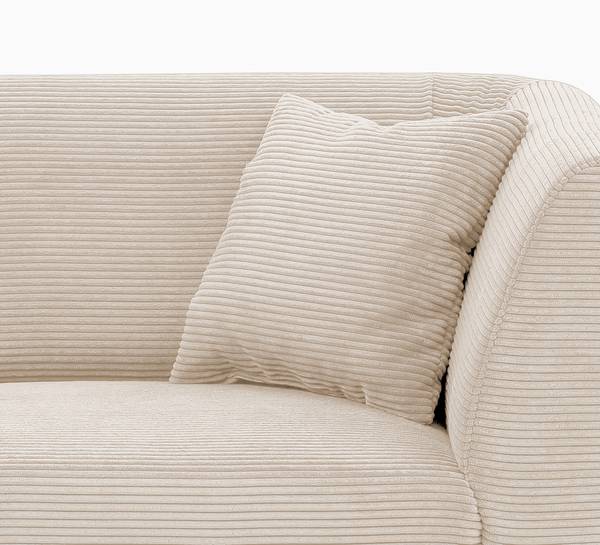 Divano a 3 posti Encor Velluto a coste Duana: beige