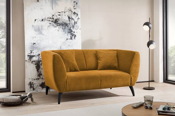 2-Sitzer Sofa Encor Cordstoff Duana: Gold