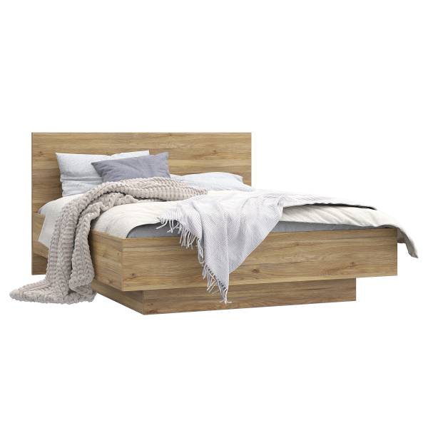 Bedframe Peradam Mauvella eikenhouten look