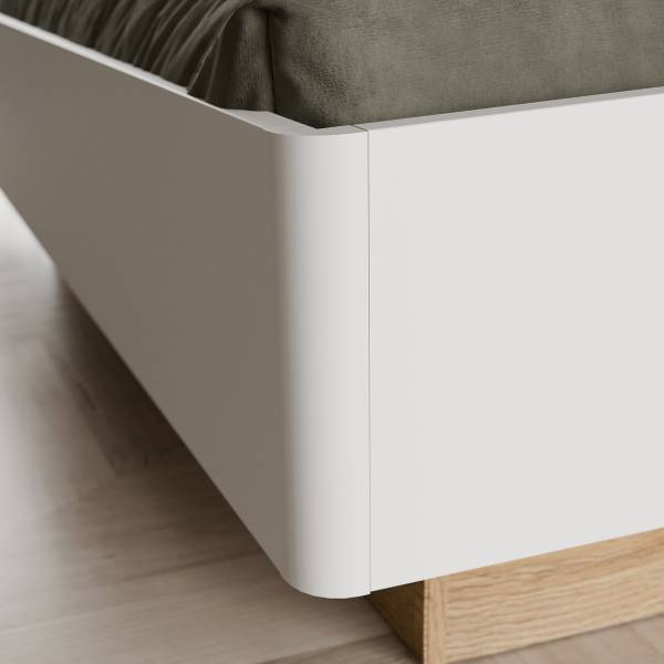 Struttura letto Mazanil Grigio / Bianco