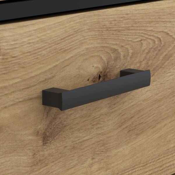 Comò Sandora Effetto rovere Artisan / Nero