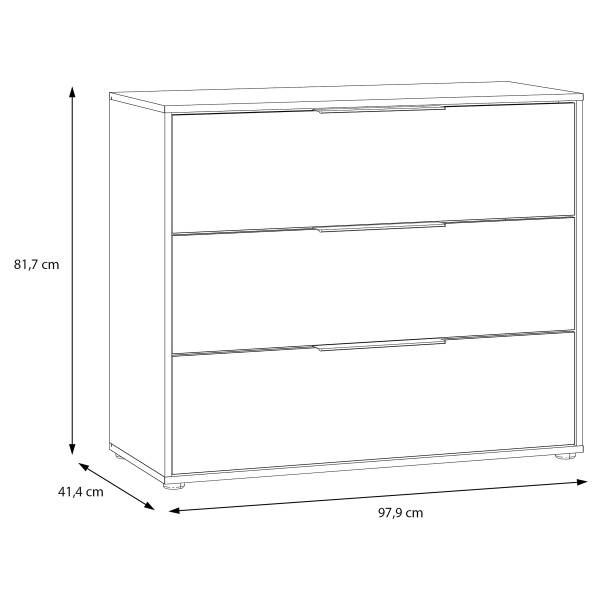 Comò Peradam Effetto rovere