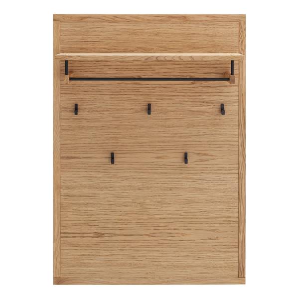 Pannello appendiabiti Skolo Impiallacciato in vero legno - Rovere nodato