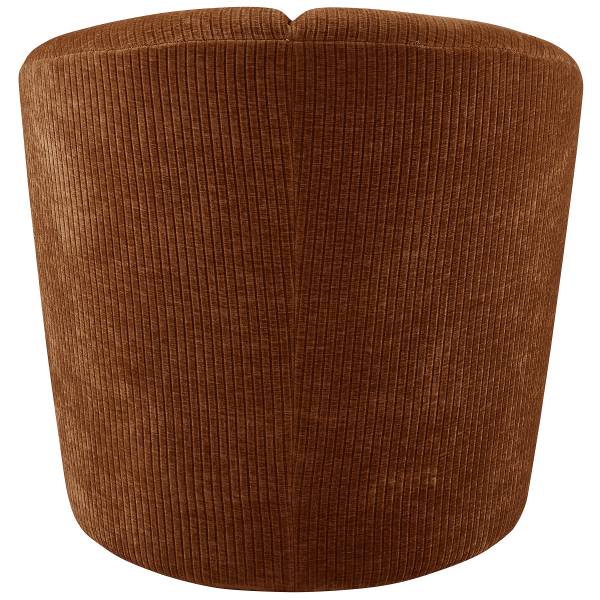 Drehbarer Loungesessel Mojo Rostbraun - Chenille