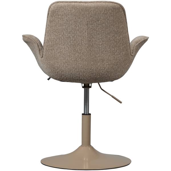 Drehbarer Armlehnenstuhl Marten Typ A Beige - Chenille - Eisen - 70 x 90 x 66 cm