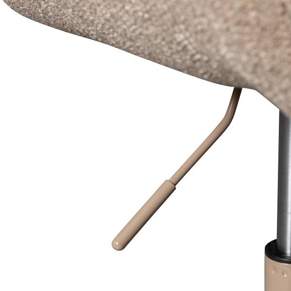 Drehbarer Armlehnenstuhl Marten Typ A Beige - Chenille - Eisen - 70 x 90 x 66 cm