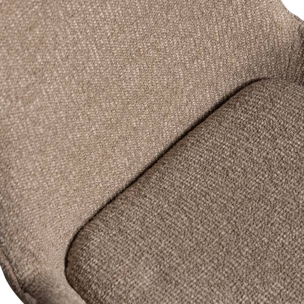 Drehbarer Armlehnenstuhl Marten Typ A Beige - Chenille - Eisen - 70 x 90 x 66 cm