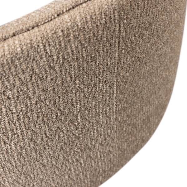 Drehbarer Armlehnenstuhl Marten Typ A Beige - Chenille - Eisen - 70 x 90 x 66 cm