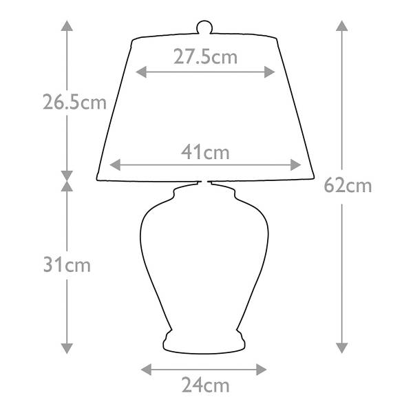 Lampada da tavolo Arum Lily Porcellana / Tessuto misto - Verde / oro