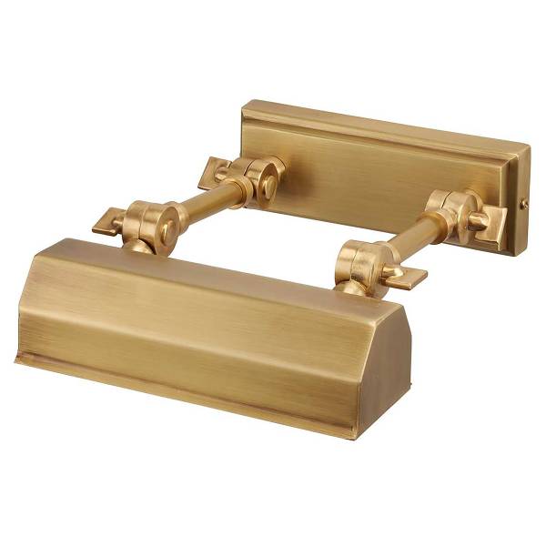 Lampada per quadri Chawton acciaio - Ottone