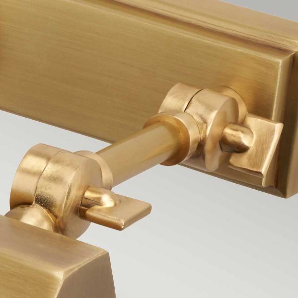 Lampada per quadri Chawton acciaio - Ottone