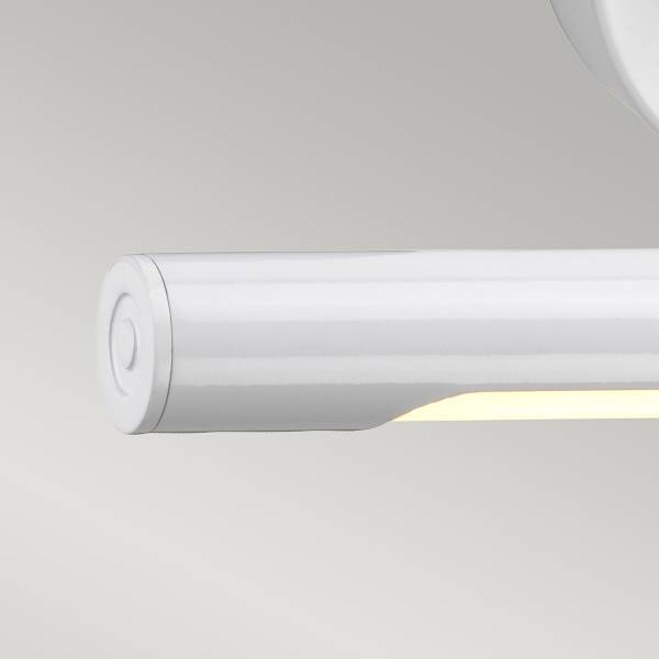 Bilderleuchte Alton Stahl - Weiß - Breite: 39 cm