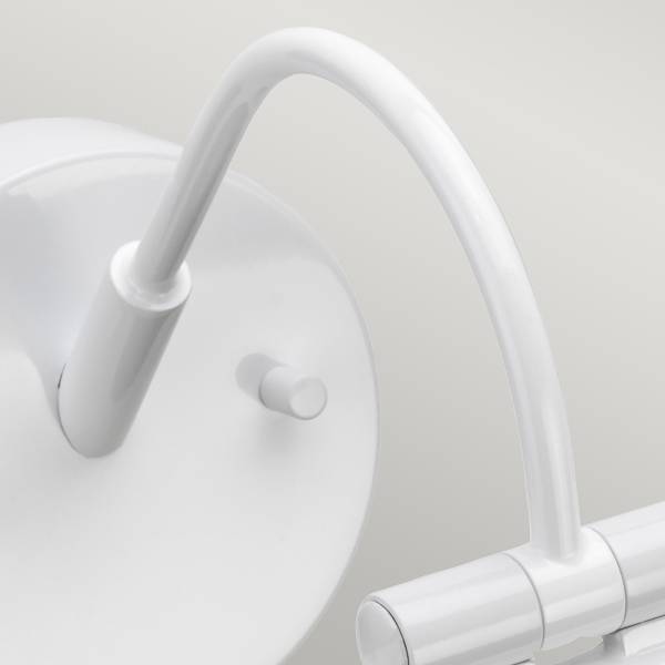 Bilderleuchte Alton Stahl - Weiß - Breite: 39 cm