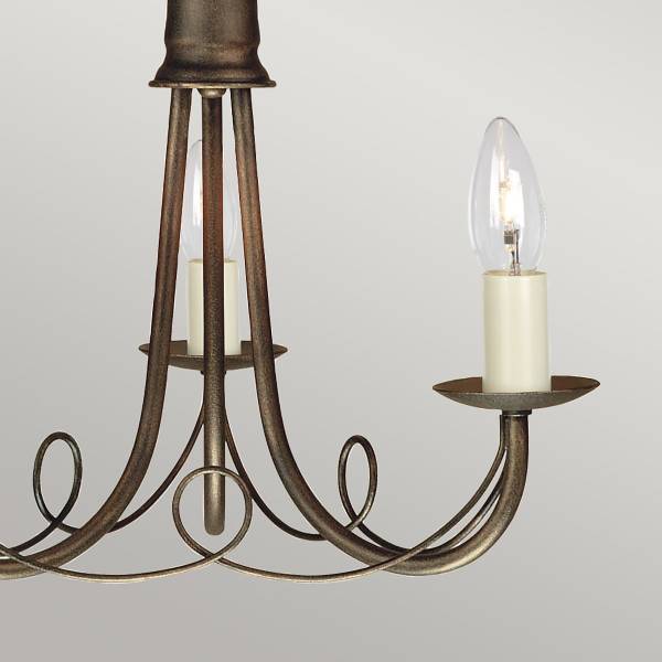 Lampadario Minster acciaio - Dorato