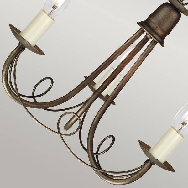 Lampadario Minster acciaio - Dorato